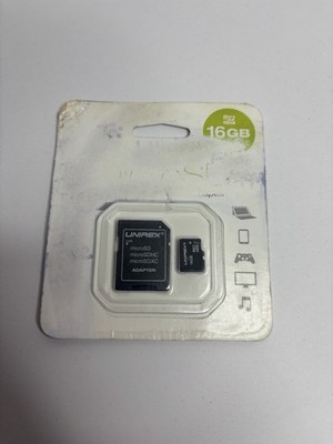 Unirex 16GB microSD with SD adapter, Class 10, UHS-1 (MSD-165) **BRAND NEW**