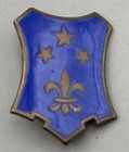 WWII 351st Infantry Regiment Blue Devils DI Unit Crest Pin & Patches Lot Of 4 — photo 2