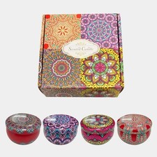 Scented Candle Gift Set 4 Pack Soy Wax Long Lasting Aromatherapy Gift