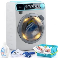 Toy Washing Machine, Realistic Pretend Appliance for Girls, Interactive Toy D...