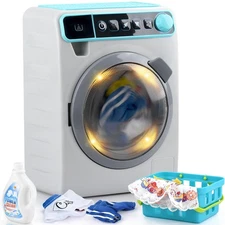 Toy Washing Machine, Realistic Pretend Appliance for Girls, Interactive Toy D...