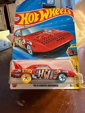 2025 Hot Wheels #87 HW Art Cars 7/10 '70 PLYMOUTH SUPERBIRD Red Yellow-Blue