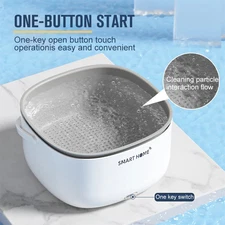 Fruit Vegetable Washing Machine Ultrasound Electric Food Purifier with Handle