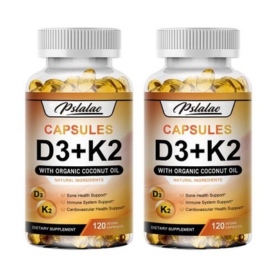 Vitamin D3 + K2 240pcs - Immune & Bone Support, Heart Health-Vitamin Supplement