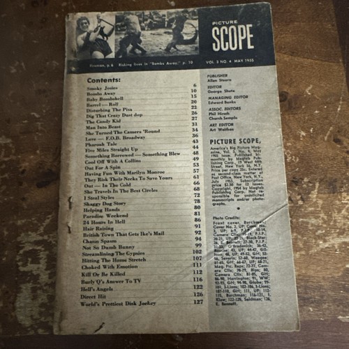 Picture Scope Magazine v. 3 #4 May 1955 Marilyn Monroe Betty Page No Cover - Picture 9 of 9