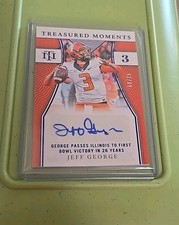 2022 National Treasures Collegiate Moments Jeff George autograph auto 68/75 