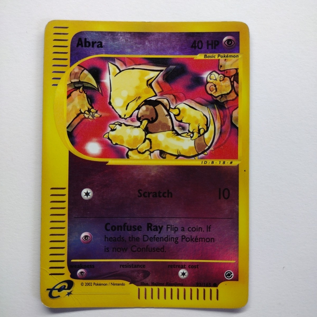 Pokemon TCG Expedition Base Set Abra 93/165 Reverse Holo Common HP