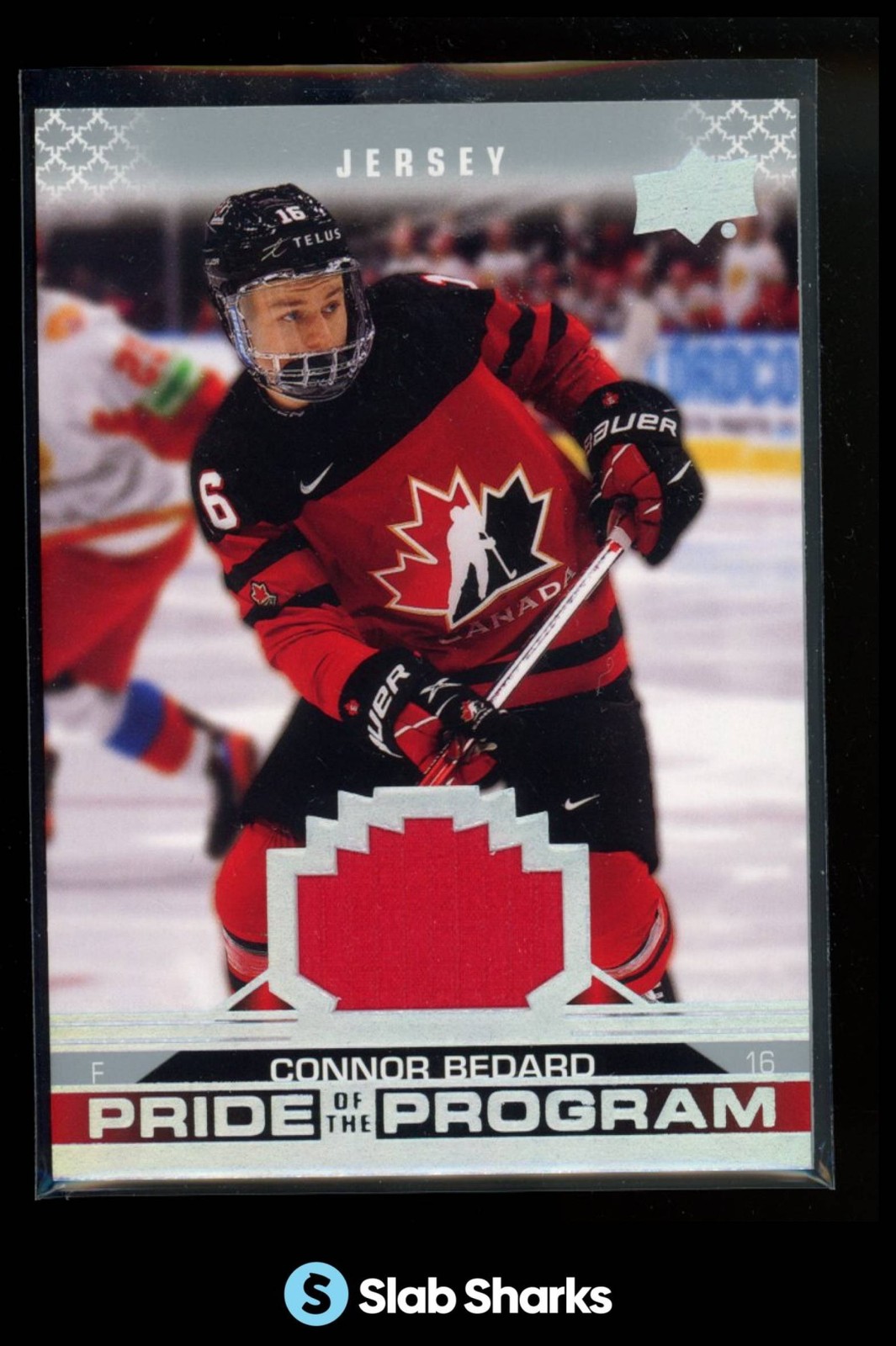 2022 UPPER DECK TEAM CANADA JUNIORS #78 CONNOR BEDARD JERSEY