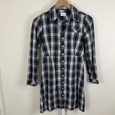 Bridge & Burn Plaid Button Down Dress Womens S Small