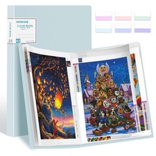A3 Diamond Painting Storage Book, 60 Views Art Portfolio Presentations Folder...