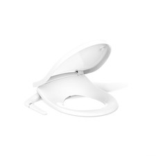 PureWash M250 Manual Round Bidet Toilet Seat, White, Quiet-Close Lid Prevents...