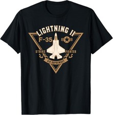 Jet Fighter Military Aircraft Design TEE Shirt Made in the USA Size S to XL