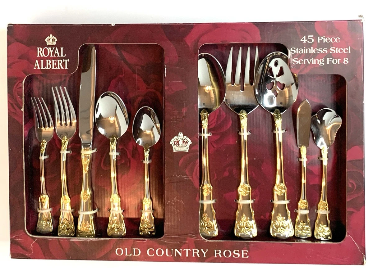 royal albert old country roses flatware products for sale | eBay