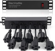 10 Inch Rack PDU, 8 Rear Outlets, 15A, 125V, 1875W