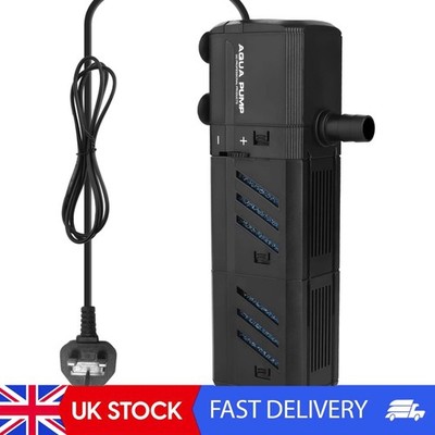 Wasserdichter 15W Aquarium Filter mit hoher Durchflussrate für Süß- und Salzwasser