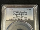 1848 P Seated Liberty Half Dime- PCGS Certified, Large Date, Good Details — photo 4