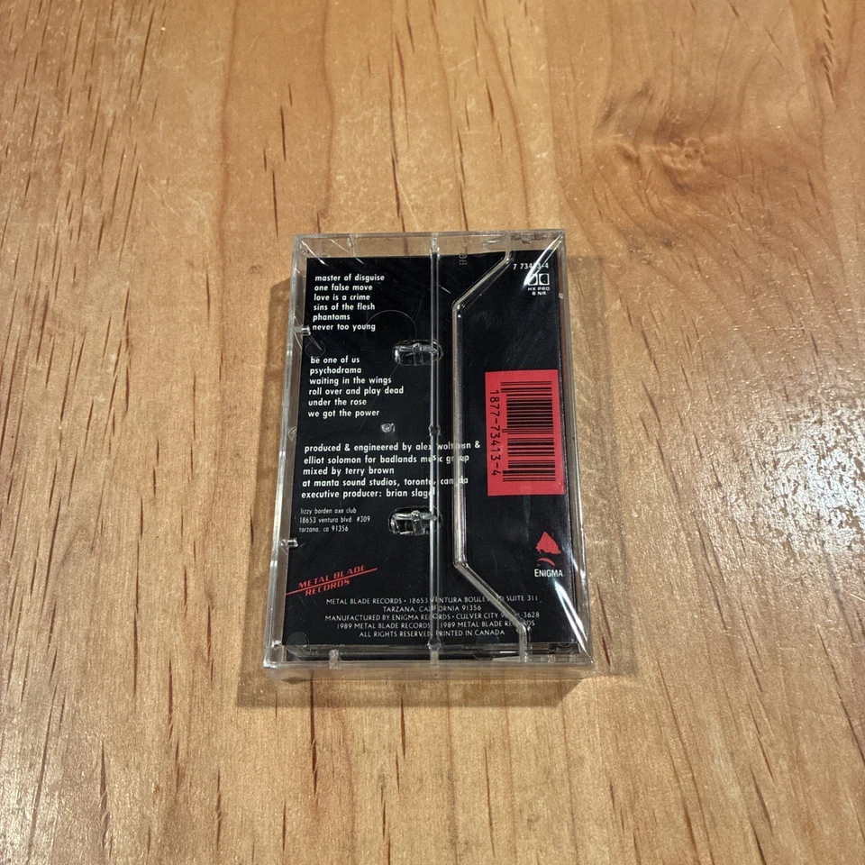 Lizzy Borden - Master Of Disguise CASSETTE TAPE 1st US issue NEW twisted sister - Image 2 of 3