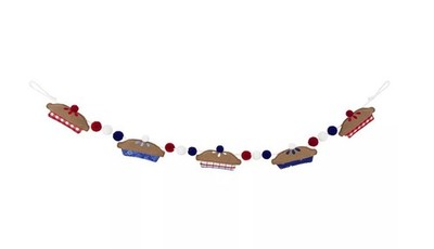 Celebrate Together Americana Pie and Puffs Garland 48-in. length