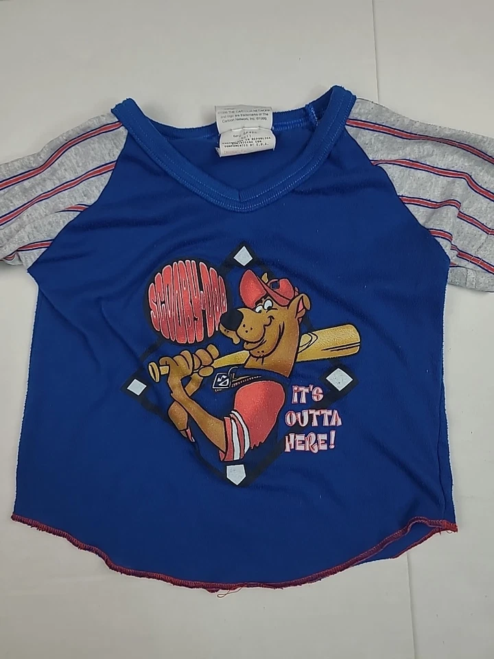 Pijama Scooby Doo de Colección NIÑOS Talla 4 WORMERSER Béisbol Dibujos Animados Red LEER Foto 2 de 4