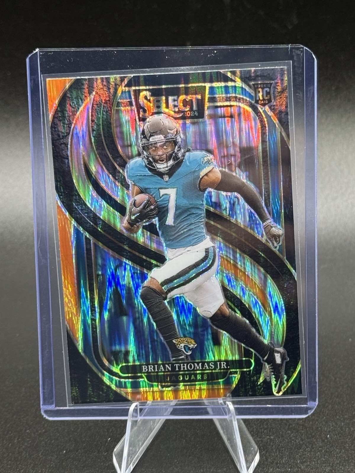 BRIAN THOMAS JR. 2024 SELECT CONCOURSE ROOKIE BLACK ORANGE SHOCK RC