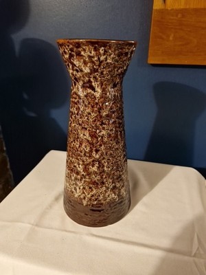 Vintage Royal Norfolk Pottery Apollo 11 Vase Wabenglasur 60er H30cm sehr guter Zustand