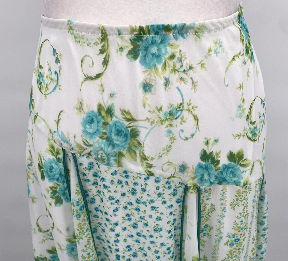 Falda De Colección Años 90 AB Studio Para Mujer Mediana Floral Dobladillo Asimétrico Hada Grunge Foto 2 de 4