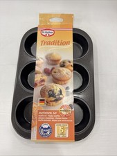 Dr. Oetker - Tradition 6er Muffin-Backform 1483 Muffin- Form Backblech 19x28x3cm