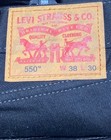 Levi's Men's 550 Relaxed Fit Black Denim Jeans Sz 38x30 — photo 3