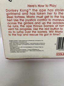 Donkey Kong  Nintendo Mario Early Print,Atari 2600,sealed Box  rare Nes Vga Wata
