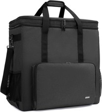 CURMIO Double-Layer PC Carrying Case, Desktop Computer Travel Type 2, Black