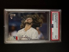 PSA 9 Bo Bichette SSP SP RC 2020 Stadium Club Rookie 112 Blue Jays Hair Bo Flows