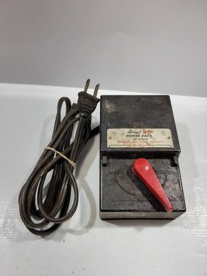 Vintage Lionel HO Power Pack 0101 DC Train Transformer Controller Black 115V