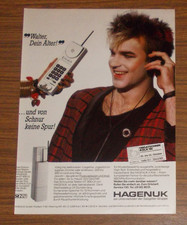 Seltene Werbung HAGENUK ST 900 LX Schnurlostelefon - Walter, Dein Alter! 1988