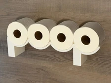 Poop....Wall Mount Toilet Paper Roll Holder Shelf!!! 💩