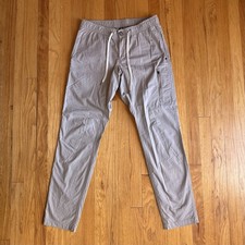 Vuori Men's Beige Khaki Ripstop Climber Pants Stretch Drawstring V412 - Size M