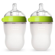 Elite 8oz Silicone Baby Bottles - Designed for Easy Feeding  Colic Prevention