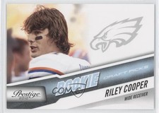 2010 Playoff Prestige Rookie Draft Picks Light Blue 72/999 Riley Cooper #282 0a3
