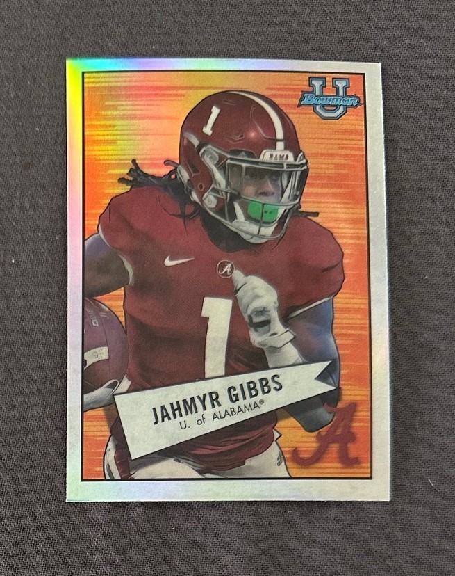 2022 Bowman University Chrome - 1952 Bowman Jahmyr Gibbs #52BF-19 (RC)