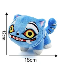 18cm Derpy Tiger Plush Toy, Funny Stuffed Animal, Cute Gift for Kids & Collector