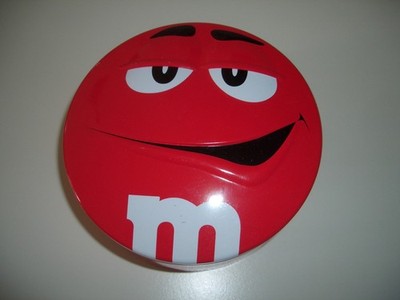 M&M's Candy Dose Geschenkbox rot