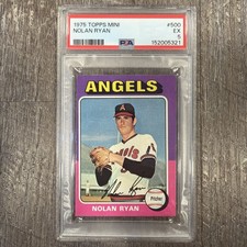 1975 Topps Mini - Nolan Ryan #500 PSA 5 EX - Low Pop