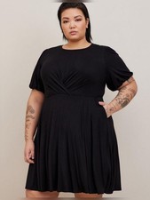Torrid Super Soft Balloon Sleeve Aline Dress 2X NWT