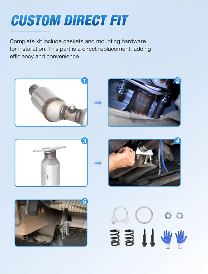 Convertidor catalítico Nilight para Toyota Prius 2010-2015 1,8 L estándar EPA Foto 4 de 4