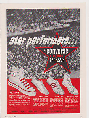 1960s MAGAZINE AD #00638 - CONVERSE BASKETBALL SHOES CHUCK