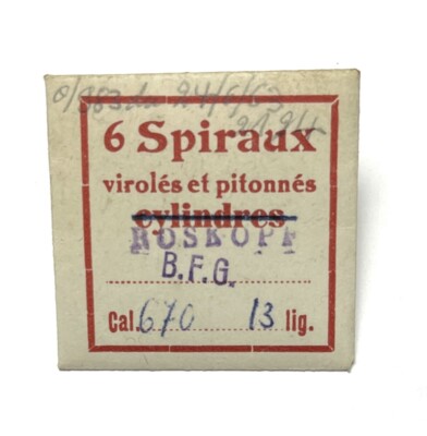 BFG MUELLE ESPIRAL Balance Mit Rodillo Für BFG CAL:670 13 LIG