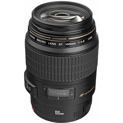(Open Box) Canon EF 100mm f/2.8 Macro Telephoto Prime USM Lens #3