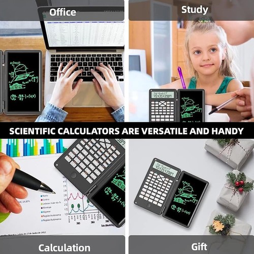 Premium Scientific Calculators,Scientific Calculator with Notepad,Large 12-Digit - Picture 8 of 11