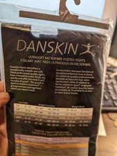 DANSKIN PLATINUM STYLE 387, BLACK, MEDIUMFOOTED TIGHTS, GIRLS, NEW IN PACKAGE