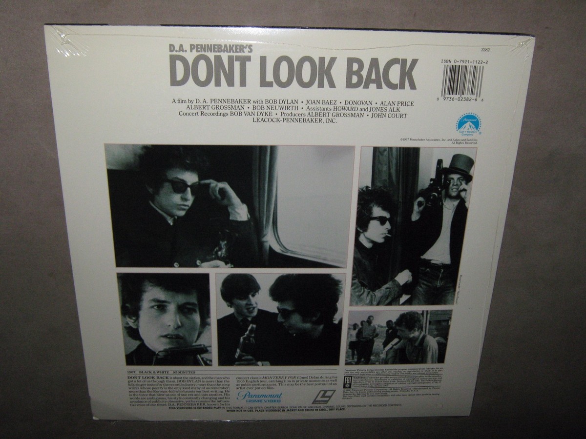 BOB DYLAN Dont Look Back 1967 RARE SEALED LASERDISC D.A.
