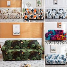 Geometric Triangle Sofa Covers Soft Elastic Settee Slipcover Couch Protector New